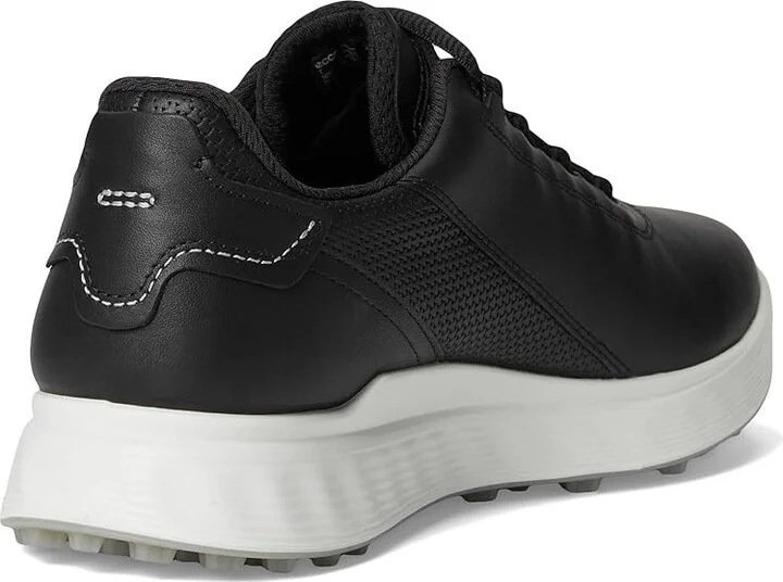 ECCO Golf S Casual Lace Waterproof Golf Shoe Men's Golf Shoes Black : EU 45 (US Men's 11-11.5) D - Medium, Leather - Image 4