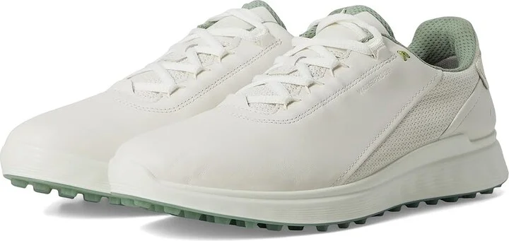 ECCO Golf S Casual Lace Waterproof Golf Shoe Men's Golf Shoes White : EU 43 (US Men's 9-9.5) D - Medium, Leather