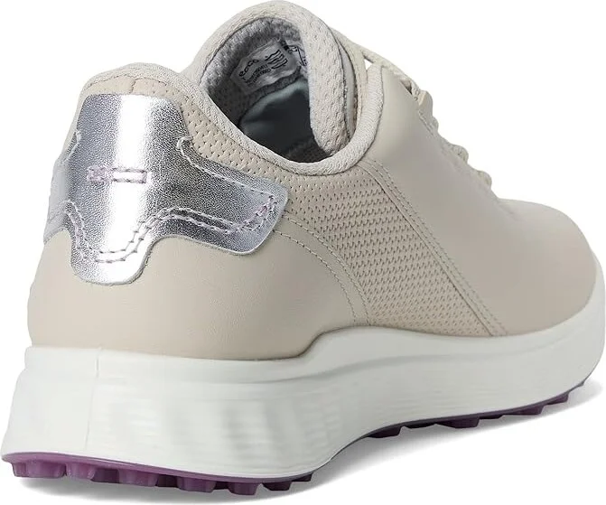 ECCO Golf S Casual Lace Waterproof Golf Shoe Women's Golf Shoes Gravel/Silver Metallic : EU 40 (US Women's 9-9.5) B - Medium, Leather - Image 4