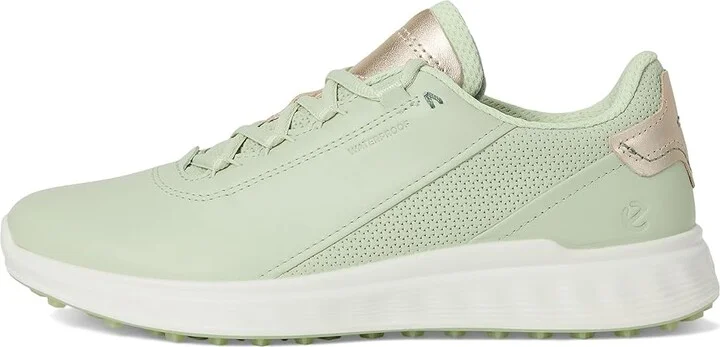 ECCO Golf S Casual Lace Waterproof Golf Shoe Women's Golf Shoes Matcha/Gold Metallic : EU 36 (US Women's 5-5.5) B - Medium, Leather - Image 6