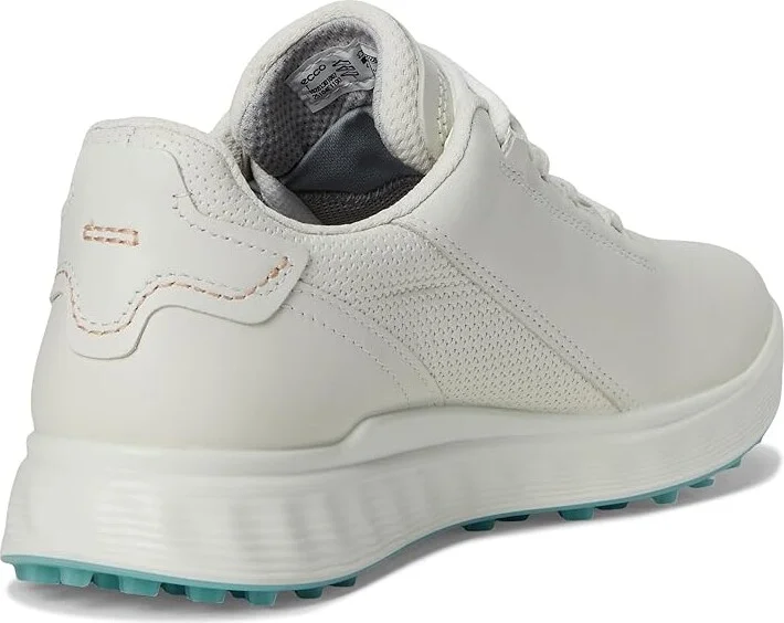ECCO Golf S Casual Lace Waterproof Golf Shoe Women's Golf Shoes White : EU 38 (US Women's 7-7.5) B - Medium, Leather - Image 4
