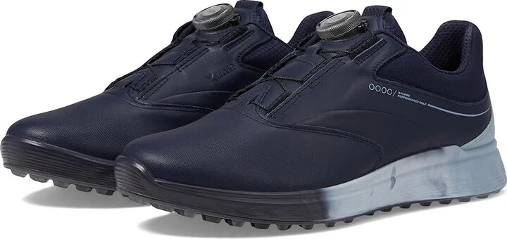 ECCO Golf S-Three Boa GORE-TEX(r) Waterproof Golf Hybrid Golf Shoes Women's Shoes Night Sky : EU 41 (US Women's 10-10.5) B - Medium, Leather