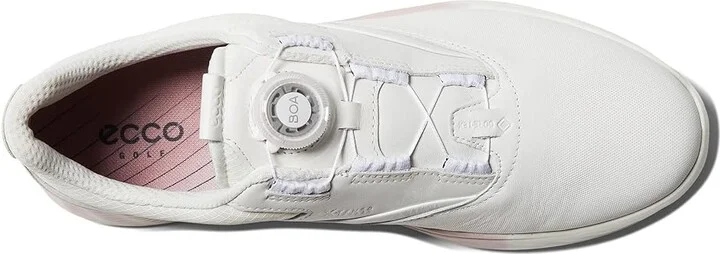 ECCO Golf S-Three Boa GORE-TEX(r) Waterproof Golf Hybrid Golf Shoes Women's Shoes White/Delicacy/White Steer Leather/Steer Leather/Textile - Image 2
