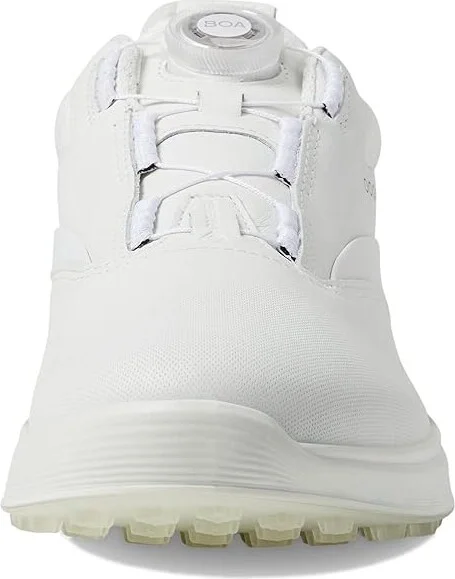 ECCO Golf S-Three Boa GORE-TEX(r) Waterproof Golf Hybrid Golf Shoes Women's Shoes White/Delicacy/White Steer Leather/Steer Leather/Textile - Image 3