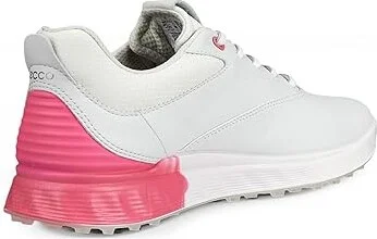 ECCO Golf S-Three GORE-TEX(r) Waterproof Women's Shoes White/Bubblegum : EU 36 (US Women's 5-5.5) B - Medium, Leather - Image 3
