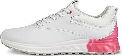 ECCO Golf S-Three GORE-TEX(r) Waterproof Women's Shoes White/Bubblegum : EU 36 (US Women's 5-5.5) B - Medium, Leather - Image 4