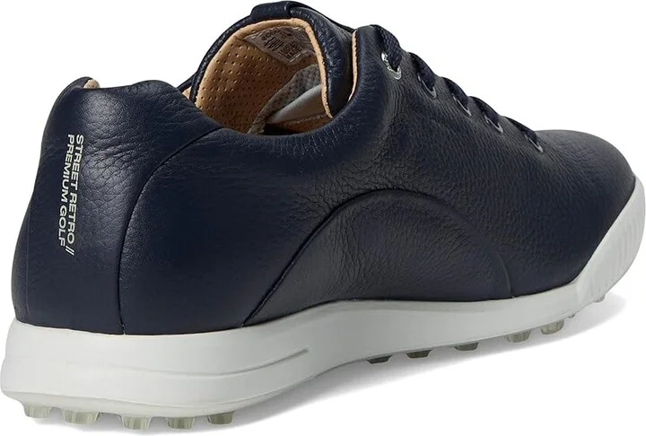 ECCO Golf Street Retro Hybrid Waterproof Golf Shoe Men's Shoes Marine : EU 46 (US Men's 12-12.5) D - Medium, Leather - Image 4