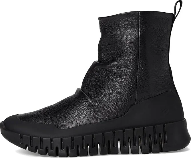 ECCO Gruuv Pull On Mid Fashion Boot Women's Boots Black/Black : EU 36 (US Women's 5-5.5) M, Leather - Image 6