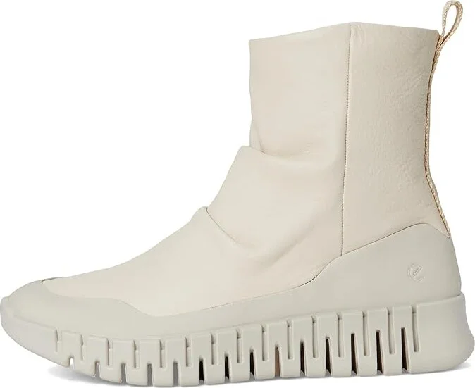 ECCO Gruuv Pull On Mid Fashion Boot Women's Boots Gravel/Limestone : EU 36 (US Women's 5-5.5) M, Leather - Image 6