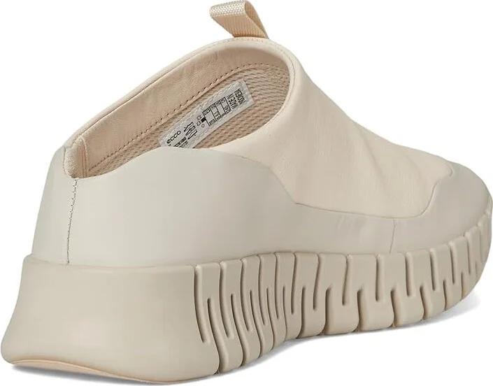 ECCO Gruuv Slip-On Sneaker Women's Shoes Gravel/Limestone : EU 39 (US Women's 8-8.5) M, Leather/Rubber - Image 4