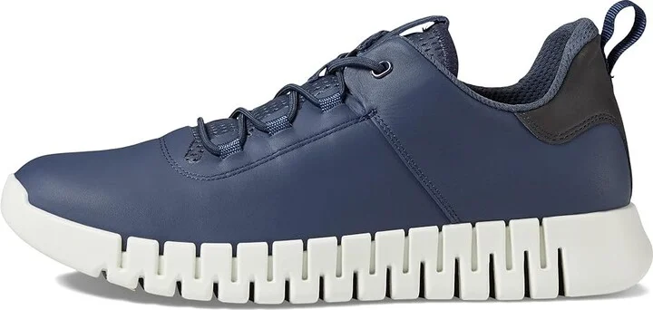 ECCO Gruuv Sneaker Men's Shoes Marine/Marine : EU 39 (US Men's 5-5.5) M, Leather - Image 6