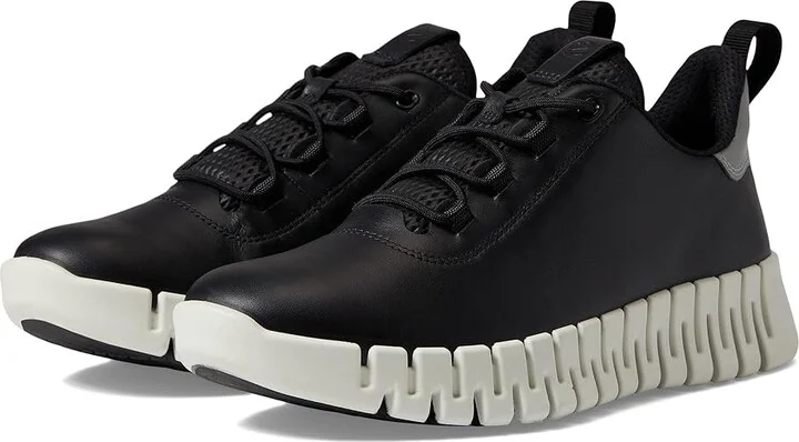ECCO Gruuv Sneaker Women's Shoes Black/Light Grey : EU 36 (US Women's 5-5.5) M, Leather