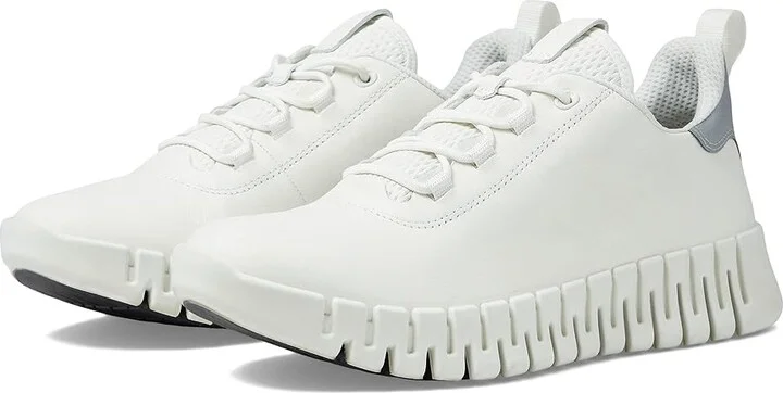 ECCO Gruuv Sneaker Women's Shoes White/Light Grey : EU 35 (US Women's 4-4.5) M, Leather