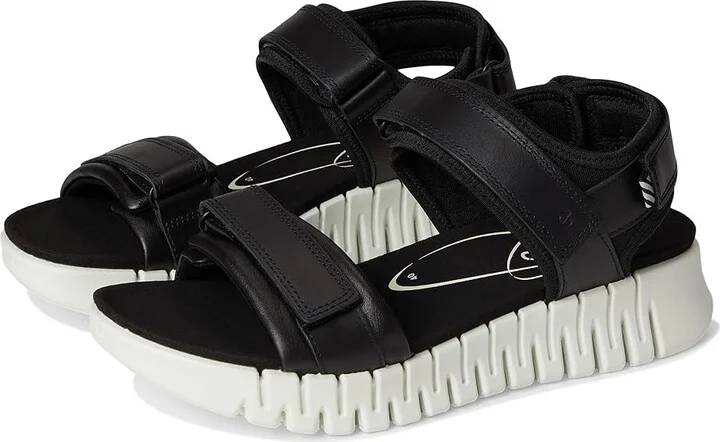 ECCO Gruuv Sol Sandal Women's Sandals Black : EU 43 (US Women's 12-12.5) M, Leather