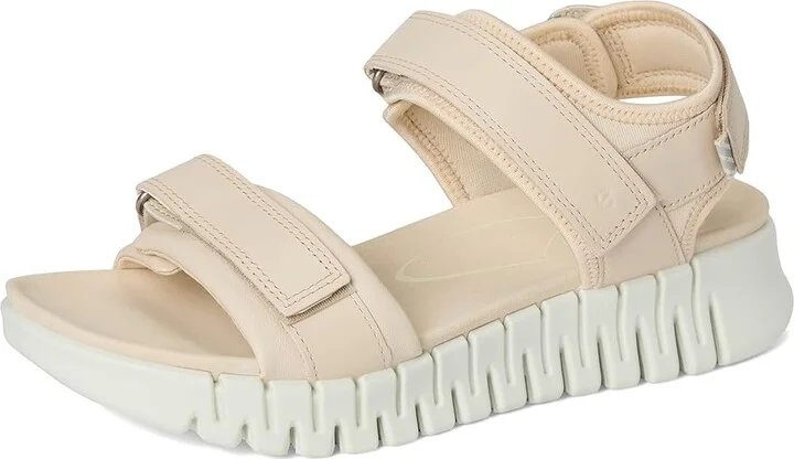 ECCO Gruuv Sol Sandal Women's Sandals Limestone : EU 40 (US Women's 9-9.5) M, Leather - Image 5