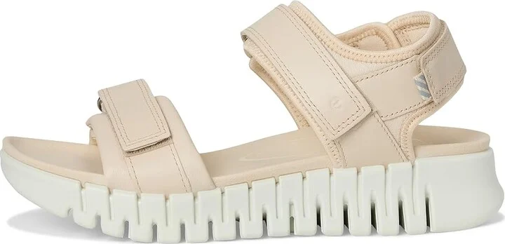 ECCO Gruuv Sol Sandal Women's Sandals Limestone : EU 40 (US Women's 9-9.5) M, Leather - Image 6