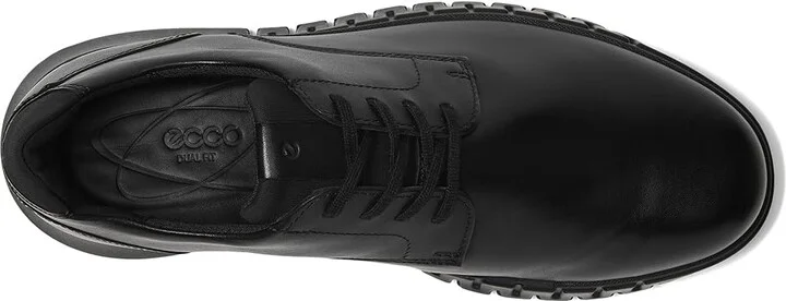 ECCO Gruuv Studio Plain Toe Sneaker Men's Shoes Black/Black : EU 42 (US Men's 8-8.5) M, Leather - Image 2
