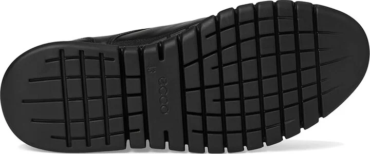 ECCO Gruuv Studio Plain Toe Sneaker Men's Shoes Black/Black : EU 42 (US Men's 8-8.5) M, Leather - Image 3