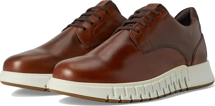 ECCO Gruuv Studio Plain Toe Sneaker Men's Shoes Mink/Mocha : EU 40 (US Men's 6-6.5) M, Leather