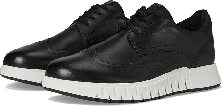 ECCO Gruuv Studio Wingtip Sneaker Men's Shoes Black/Black : EU 45 (US Men's 11-11.5) M, Leather