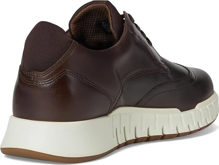 ECCO Gruuv Studio Wingtip Sneaker Men's Shoes Cocoa Brown/Mocha : EU 44 (US Men's 10-10.5) M, Leather - Image 4