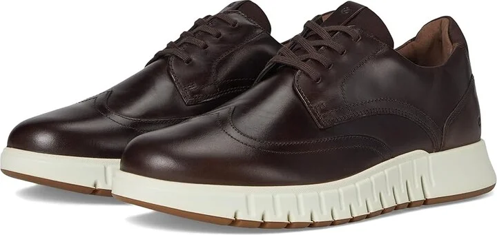 ECCO Gruuv Studio Wingtip Sneaker Men's Shoes Cocoa Brown/Mocha : EU 44 (US Men's 10-10.5) M, Leather