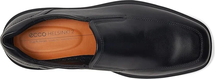 ECCO Helsinki 2.0 Apron Toe Slip-On Men's Shoes Black : EU 39 (US Men's 5-5.5) D - Medium, Leather - Image 2