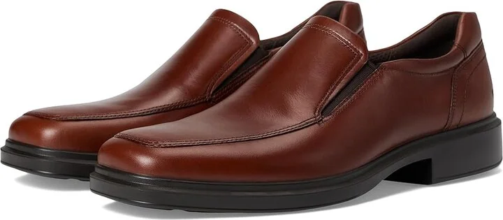 ECCO Helsinki 2.0 Apron Toe Slip-On Men's Shoes Cognac : EU 39 (US Men's 5-5.5) D - Medium, Leather