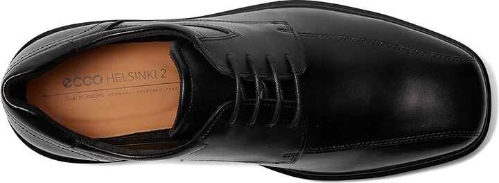 ECCO Helsinki 2.0 Bike Toe Tie Men's Shoes Black : EU 39 (US Men's 5-5.5) D - Medium, Leather - Image 2