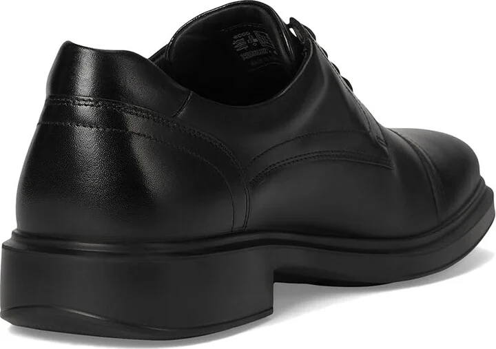 ECCO Helsinki 2.0 Cap Toe Tie Oxford Men's Lace Up Wing Tip Shoes Black : EU 45 (US Men's 11-11.5) M, Leather - Image 4