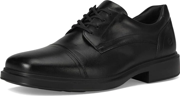 ECCO Helsinki 2.0 Cap Toe Tie Oxford Men's Lace Up Wing Tip Shoes Black : EU 45 (US Men's 11-11.5) M, Leather - Image 5