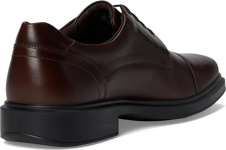 ECCO Helsinki 2.0 Cap Toe Tie Oxford Men's Lace Up Wing Tip Shoes Potting Soil : EU 40 (US Men's 6-6.5) M, Leather - Image 4