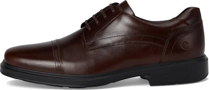 ECCO Helsinki 2.0 Cap Toe Tie Oxford Men's Lace Up Wing Tip Shoes Potting Soil : EU 40 (US Men's 6-6.5) M, Leather - Image 6