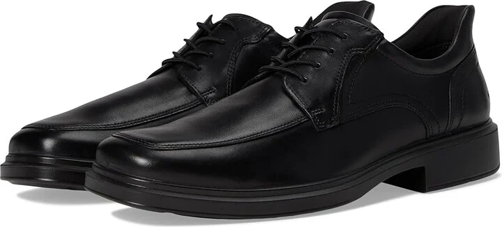ECCO Helsinki 2.0 Easy Slip Apron Toe Tie Oxford Men's Shoes Black : EU 41 (US Men's 7-7.5) M, Leather