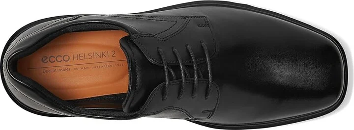 ECCO Helsinki 2.0 Plain Toe Tie Men's Shoes Black : EU 39 (US Men's 5-5.5) D - Medium, Leather - Image 2