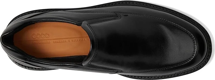 ECCO London Apron Toe Slip-On Men's Shoes Black : EU 39 (US Men's 5-5.5) M, Leather - Image 2