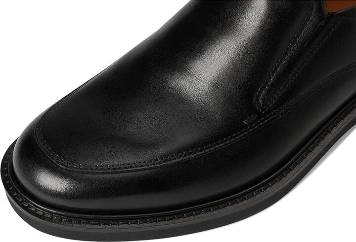 ECCO London Apron Toe Slip-On Men's Shoes Black : EU 39 (US Men's 5-5.5) M, Leather - Image 7