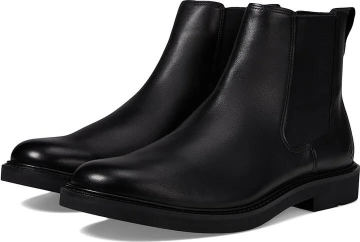 ECCO London Double Gore Chelsea Boots Men's Boots Black : EU 47 (US Men's 13-13.5) M, Leather