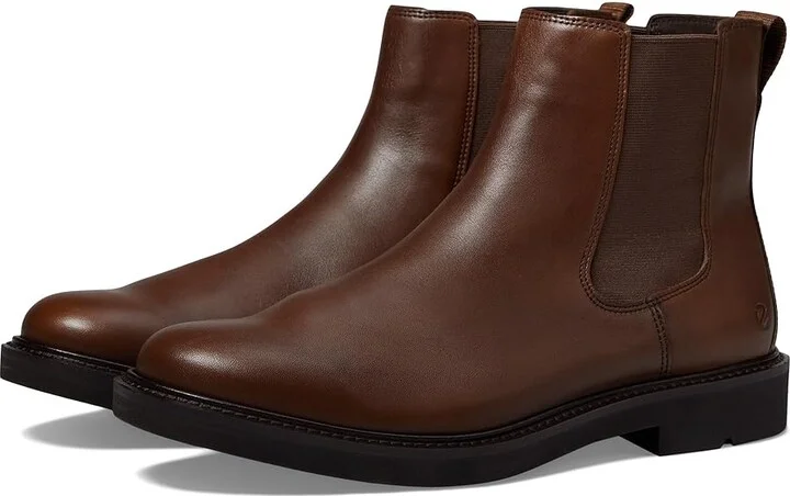 ECCO London Double Gore Chelsea Boots Men's Boots Cocoa Brown : EU 43 (US Men's 9-9.5) M, Leather