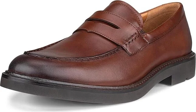 ECCO London Penny Loafer Men's Shoes Cognac : EU 39 (US Men's 5-5.5) M, Leather