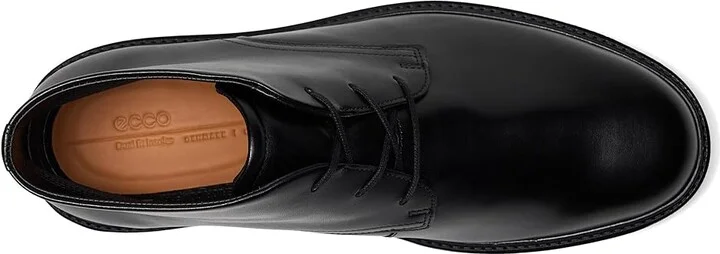 ECCO London Plain Toe Chukka Boots Men's Boots Black : EU 43 (US Men's 9-9.5) M, Leather - Image 2