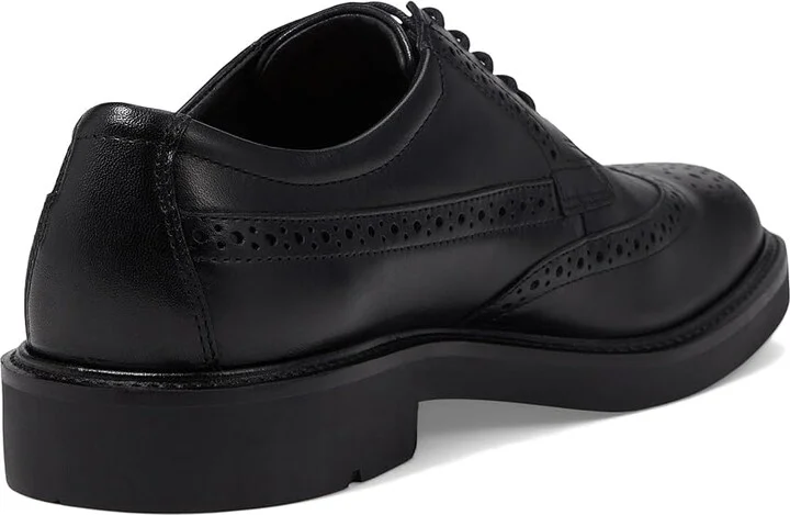 ECCO London Wing Tip Oxford Men's Shoes Black : EU 39 (US Men's 5-5.5) M, Leather - Image 4