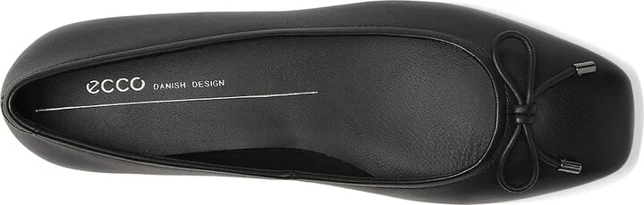 ECCO Margot Bow Ballerina Flat Women's Flat Shoes Black : EU 37 (US Women's 6-6.5) M, Leather - Image 2