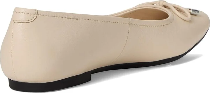 ECCO Margot Bow Ballerina Flat Women's Flat Shoes Limestone : EU 41 (US Women's 10-10.5) M, Leather - Image 4