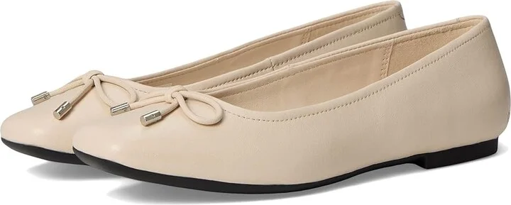 ECCO Margot Bow Ballerina Flat Women's Flat Shoes Limestone : EU 41 (US Women's 10-10.5) M, Leather