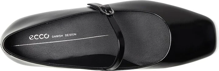 ECCO Margot Mary Jane Ballerina Ballet Flat Women's Shoes Black Patent : EU 40 (US Women's 9-9.5) M, Leather - Image 2