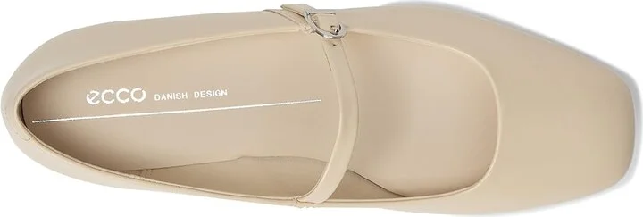 ECCO Margot Mary Jane Ballerina Ballet Flat Women's Shoes Limestone Patent : EU 35 (US Women's 4-4.5) M, Leather - Image 2