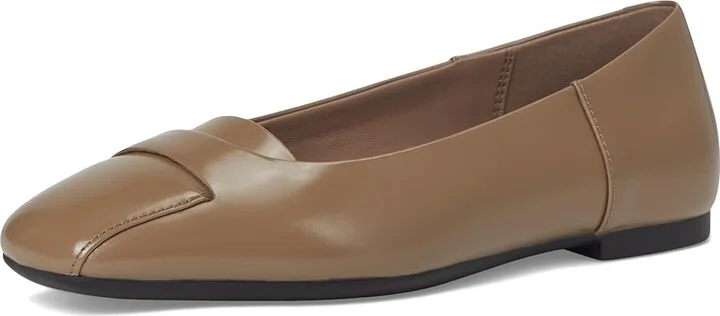 ECCO Margot Origami Ballerina Ballet Flat Women's Shoes Taupe Patent : EU 38 (US Women's 7-7.5) M, Leather - Image 5