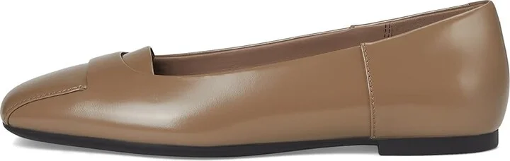 ECCO Margot Origami Ballerina Ballet Flat Women's Shoes Taupe Patent : EU 38 (US Women's 7-7.5) M, Leather - Image 6