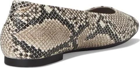 ECCO Margot Plain Ballerina Flat Women's Flat Shoes Dark Clay Snake Print : EU 37 (US Women's 6-6.5) M, Leather - Image 4